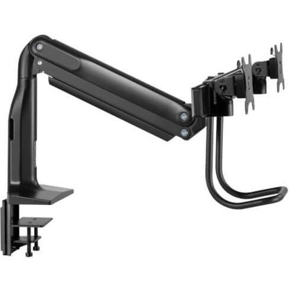 Tripp Lite Dmpdd1735Am Safe-It Precision-Placement Dual-Display Desk Clamp With Antimicrobial Tape For 17” To 35” Displays, Usb Ports