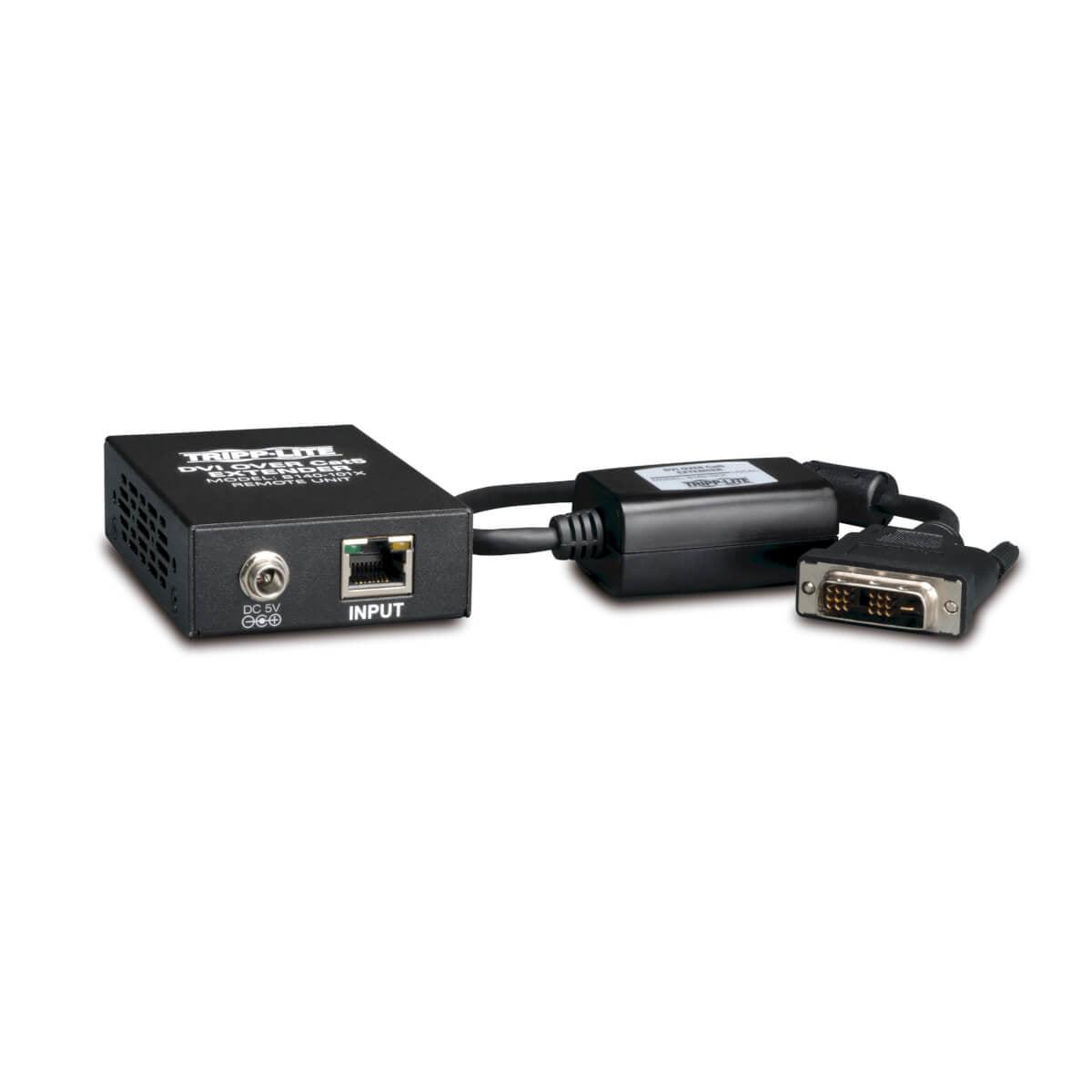 Tripp Lite Dvi Over Cat5/Cat6 Active Extender Kit, Box-Style Video Transmitter & Receiver, 1920X1080 At 60Hz, Up To 61 M (200-Ft.)