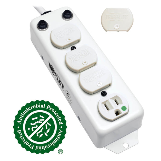 Tripp Lite For Patient-Care Vicinity – Ul 1363A Medical-Grade Power Strip With 4 15A Hospital-Grade Outlets, 15 Ft. Cord
