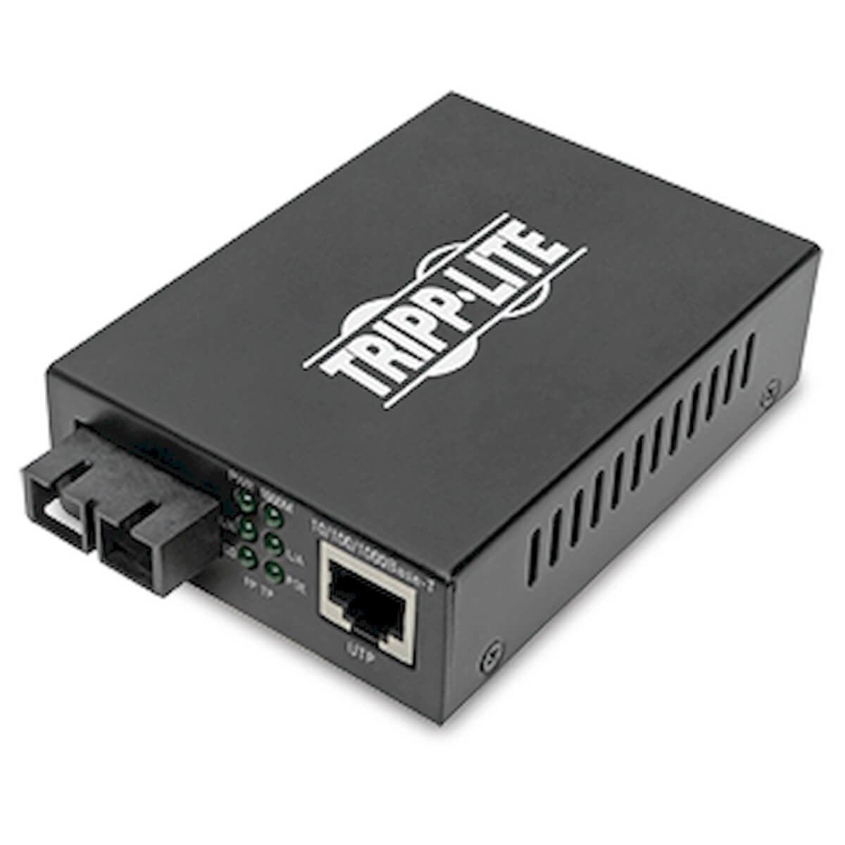 Tripp Lite Gigabit Multimode Fiber To Ethernet Media Converter, Poe+ - 10/100/1000 Sc, 850 Nm, 550 M (1804 Ft.)