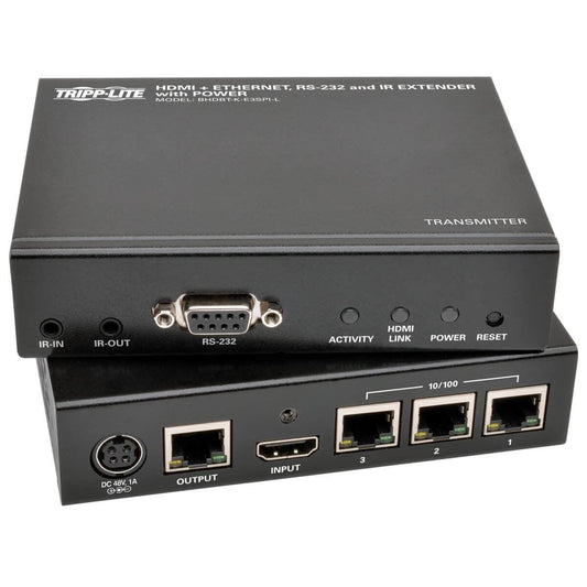 Tripp Lite Hdbaset Hdmi Over Cat5E/6/6A Extender Kit With Ethernet, Power, Serial & Ir Control, 4K X 2K Uhd / 1080P, Up To 99.97 M (328-Ft.)