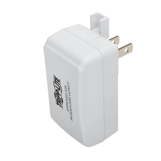 Tripp Lite Hospital-Grade Usb Wall Charger, Ul 60601-1 Certified For Patient-Care Areas, Locking Tab, 1 Port, 2.5A 13W 110/220V