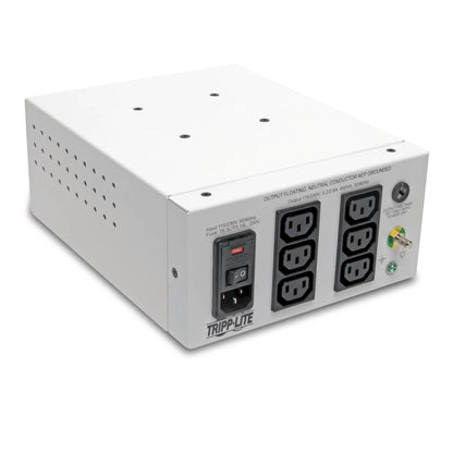 Tripp Lite Is600Hgdv Isolator Series Dual-Voltage 115/230V 600W 60601-1 Medical-Grade Isolation Transformer, C14 Inlet, 6 C13 Outlets