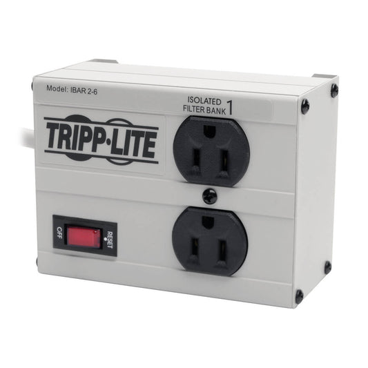 Tripp Lite Isobar2-6 Surge Protector Black, Silver 2 Ac Outlet(S) 120 V 1.83 M