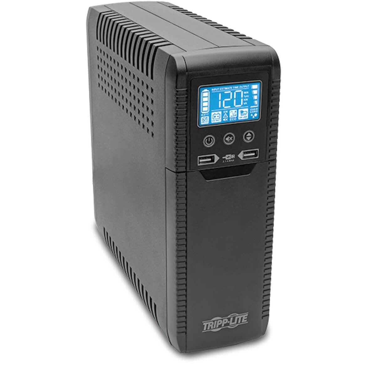 Tripp Lite Line-Interactive Ups With Usb And 8 Outlets - 120V, 1000Va, 600W, 50/60 Hz, Avr, Eco Series