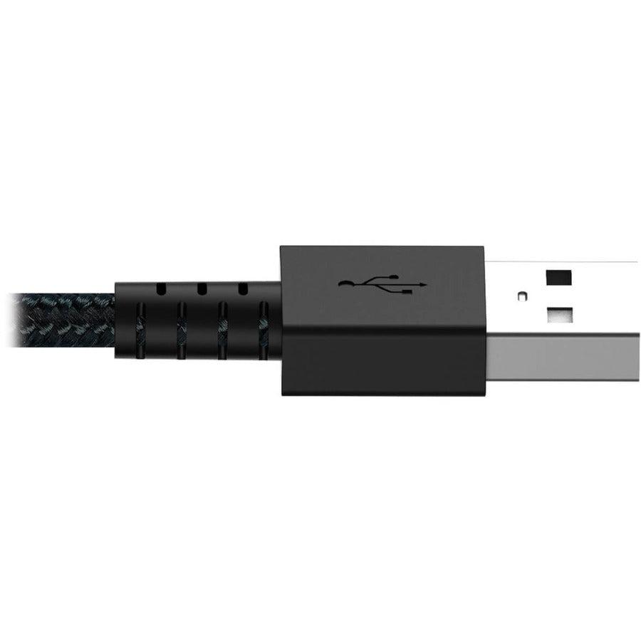 Tripp Lite M100-003-Gy-Max Heavy-Duty Usb-A To Lightning Sync/Charge Cable, Uhmwpe And Aramid Fibers, Mfi Certified - 3 Ft. (0.91 M)