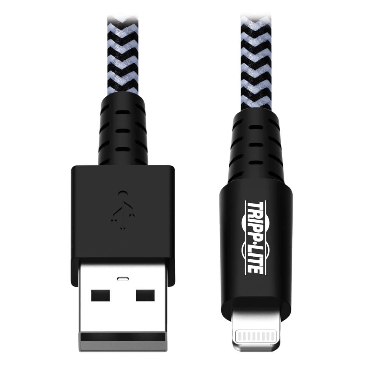 Tripp Lite M100-006-Hd Heavy-Duty Usb-A To Lightning Sync/Charge Cable, Mfi Certified - M/M, Usb 2.0, 6 Ft. (1.83 M)