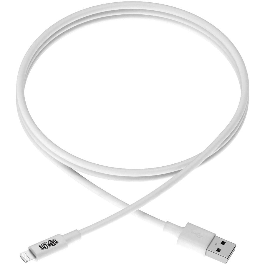 Tripp Lite M100-006-Wh Usb-A To Lightning Sync/Charge Cable, Mfi Certified - White, M/M, Usb 2.0, 6 Ft. (1.83 M)