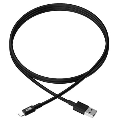 Tripp Lite M100-10N-Bk Usb-A To Lightning Sync/Charge Cable, Mfi Certified - Black, M/M, Usb 2.0, 10 In. (0.3M)