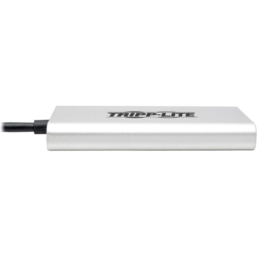 Tripp Lite Mtb3-002-Dp Dual-Monitor Thunderbolt 3 To Displayport Adapter - 4K/5K @ 60 Hz, M/2Xf, 4:4:4, Silver