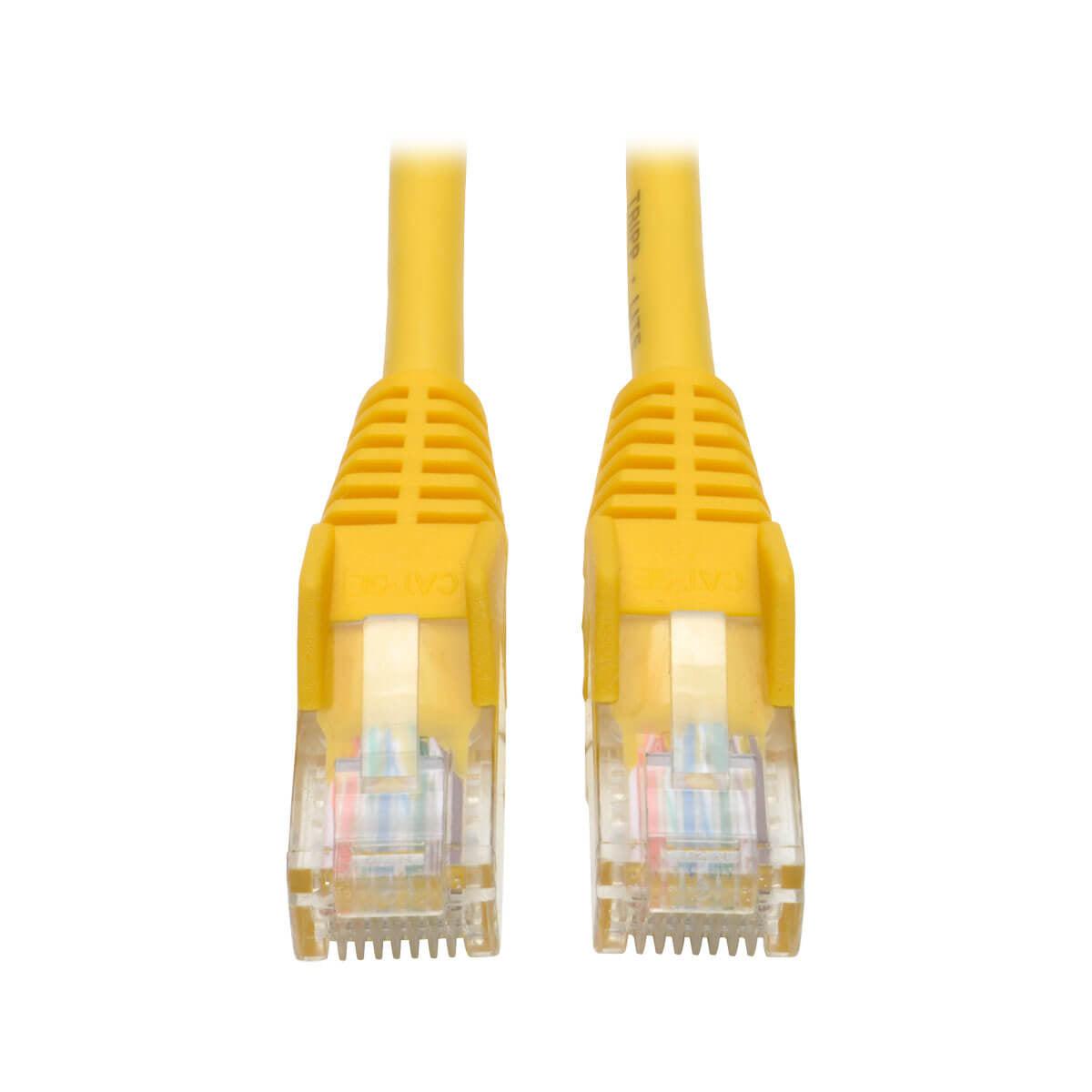 Tripp Lite N001-001-Yw Cat5E 350 Mhz Snagless Molded (Utp) Ethernet Cable (Rj45 M/M) - Yellow, 1 Ft. (0.31 M)