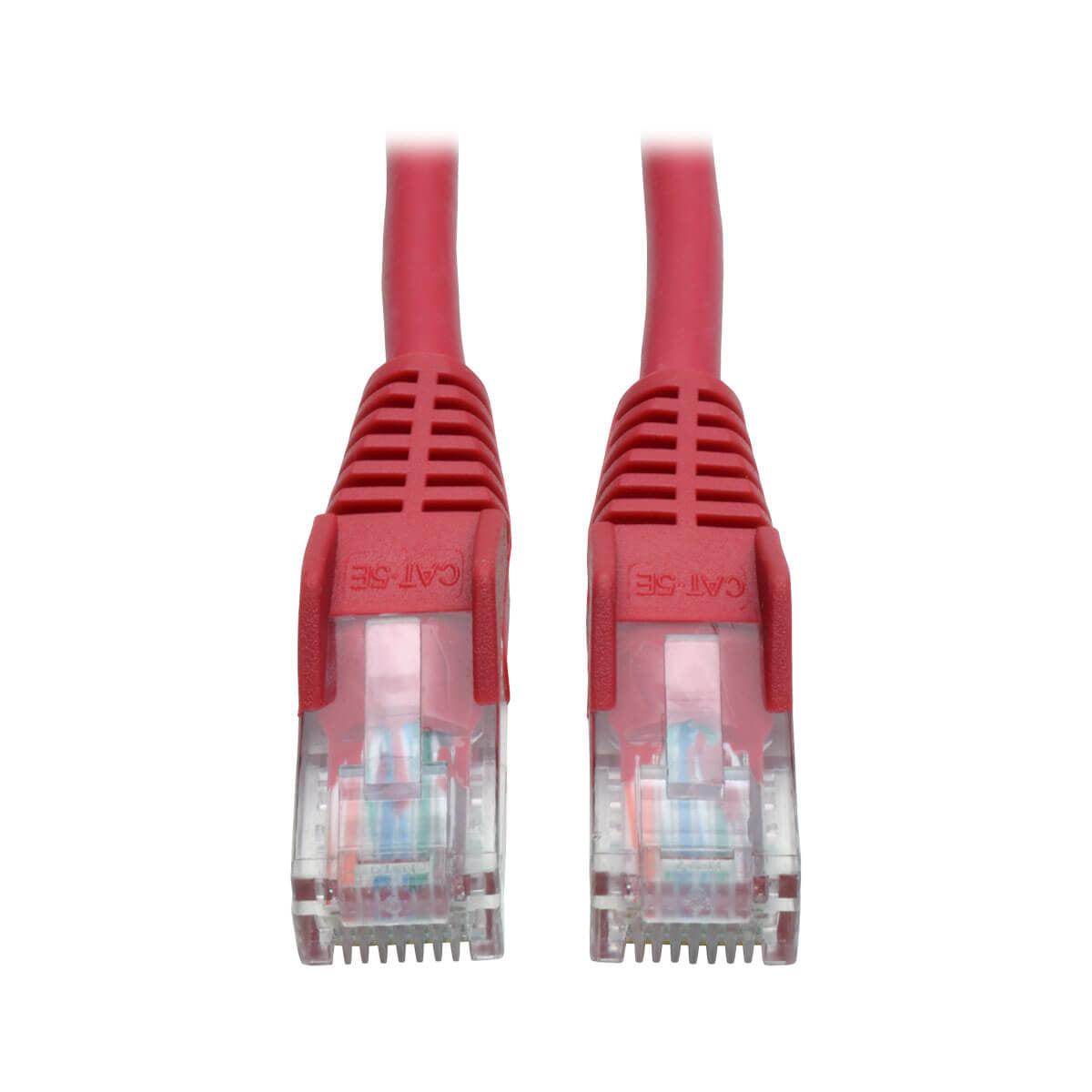 Tripp Lite N001-003-Rd Cat5E 350 Mhz Snagless Molded (Utp) Ethernet Cable (Rj45 M/M) - Red, 3 Ft. (0.91 M)