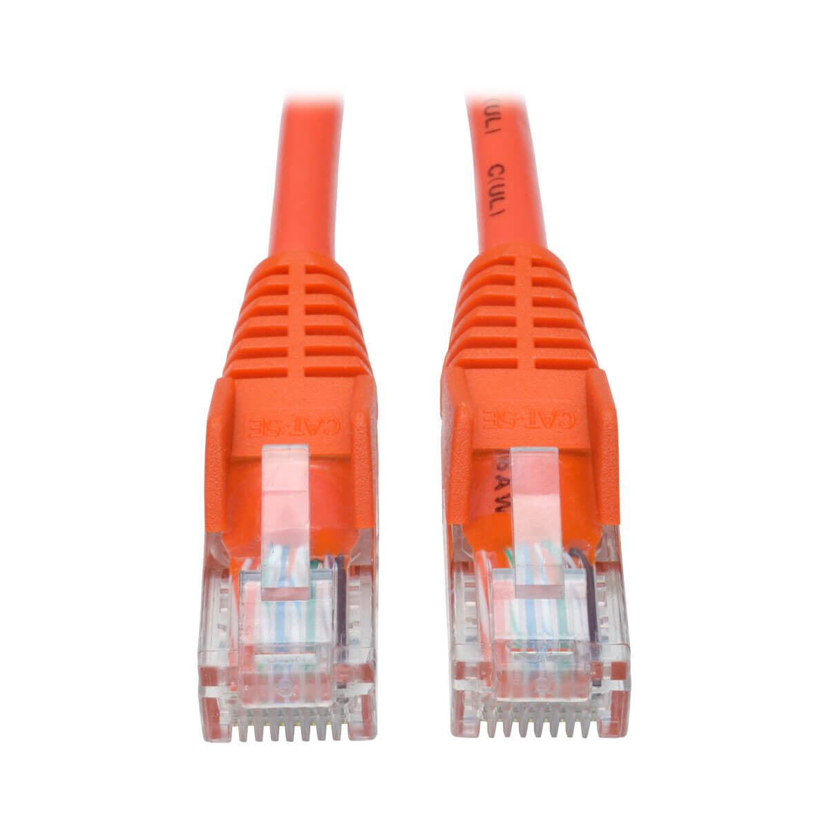 Tripp Lite N001-005-Or Cat5E 350 Mhz Snagless Molded (Utp) Ethernet Cable (Rj45 M/M) - Orange, 5 Ft. (1.52 M)