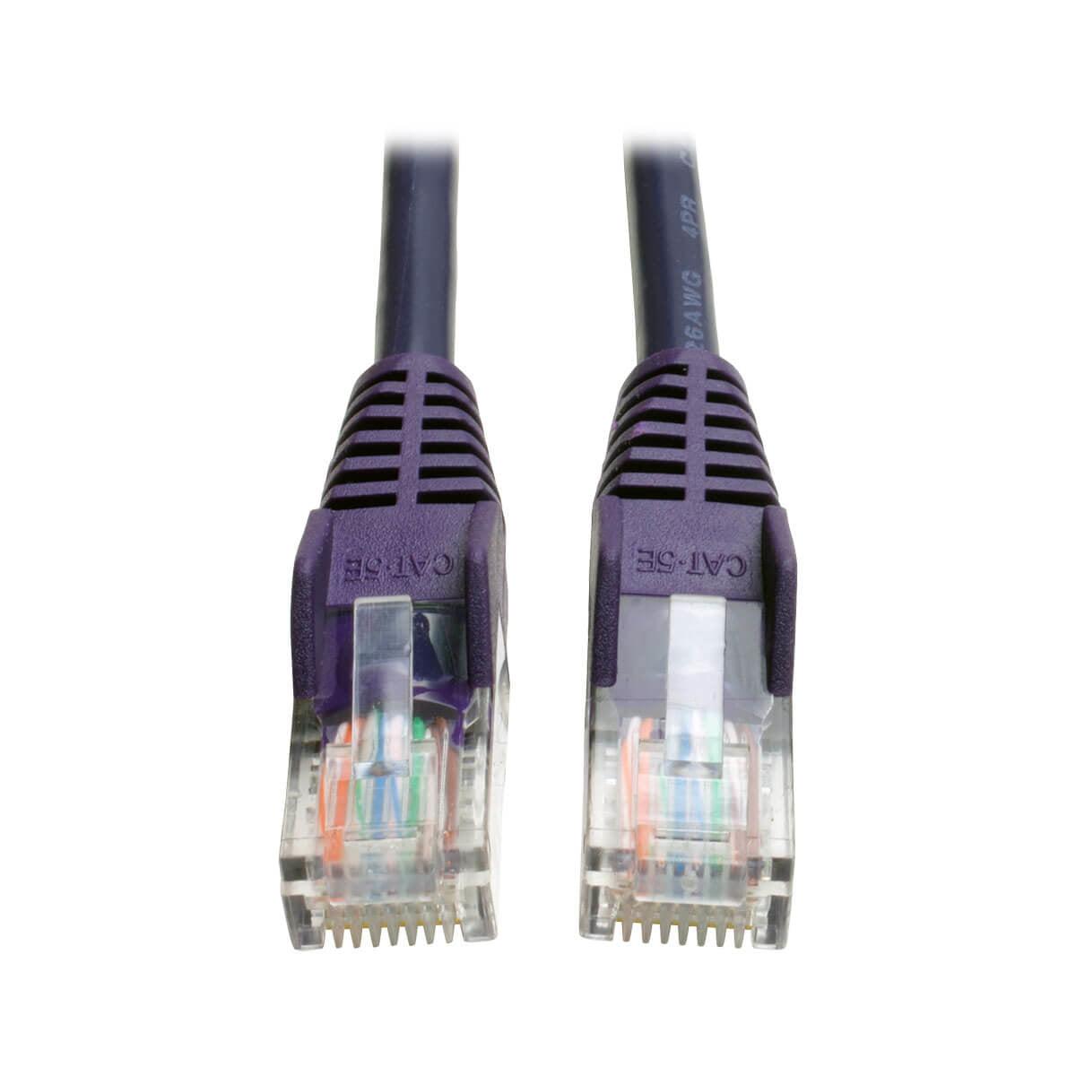 Tripp Lite N001-005-Pu Cat5E 350 Mhz Snagless Molded (Utp) Ethernet Cable (Rj45 M/M) - Purple, 5 Ft. (1.52 M)