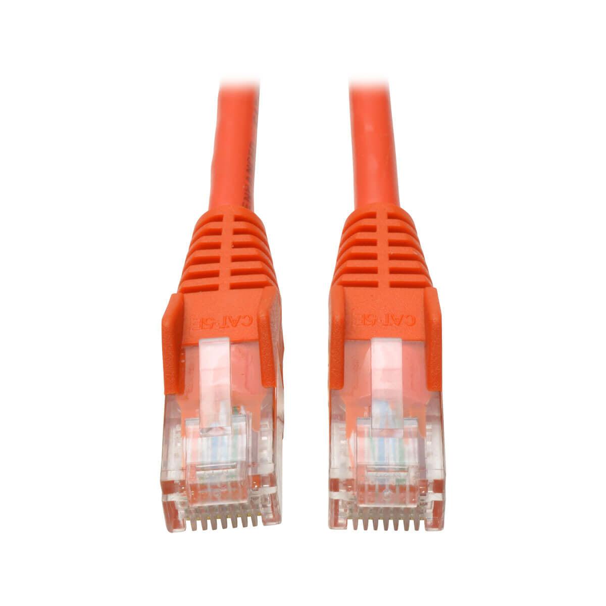 Tripp Lite N001-007-Or Cat5E 350 Mhz Snagless Molded (Utp) Ethernet Cable (Rj45 M/M) - Orange, 7 Ft. (2.13 M)