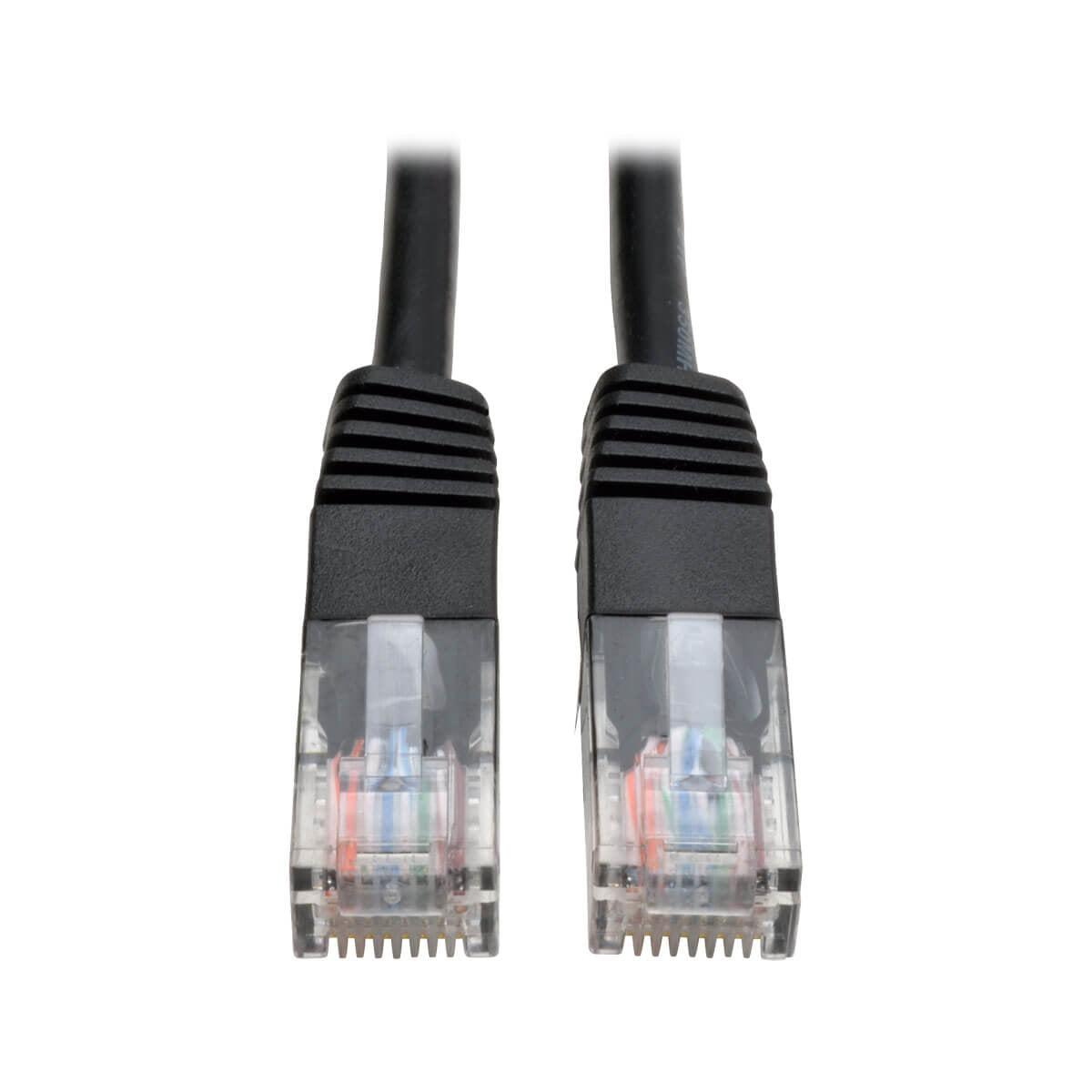 Tripp Lite N002-001-Bk Cat5E 350 Mhz Molded (Utp) Ethernet Cable (Rj45 M/M) - Black, 1 Ft. (0.31 M)