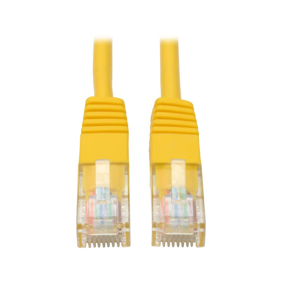 Tripp Lite N002-001-Yw Cat5E 350 Mhz Molded (Utp) Ethernet Cable (Rj45 M/M) - Yellow, 1 Ft. (0.31 M)