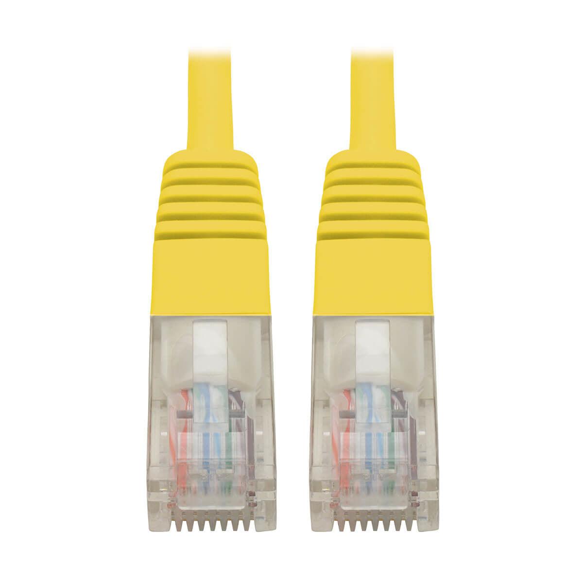 Tripp Lite N002-002-Yw Cat5E 350 Mhz Molded (Utp) Ethernet Cable (Rj45 M/M) - Yellow, 2 Ft. (0.61 M)