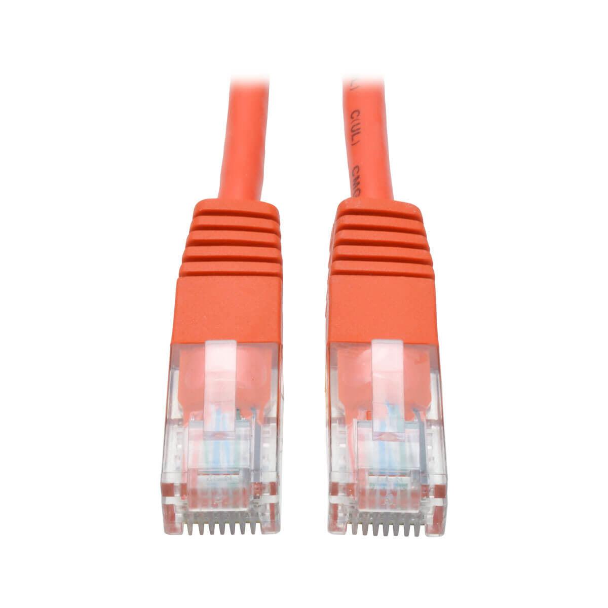 Tripp Lite N002-014-Or Cat5E 350 Mhz Molded (Utp) Ethernet Cable (Rj45 M/M) - Orange, 14 Ft. (4.27 M)