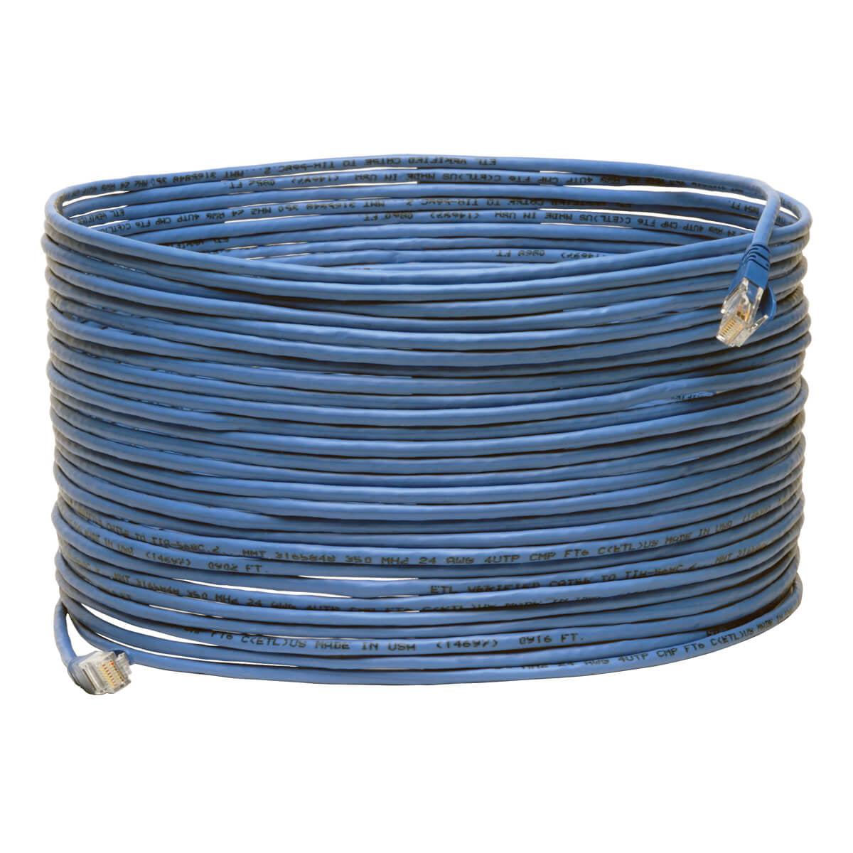 Tripp Lite N003-075-Bl-P Cat5E 350 Mhz Snagless (Utp) Ethernet Cable (Rj45 M/M ) - Plenum Rated, Blue, 75 Ft. (22.86 M)