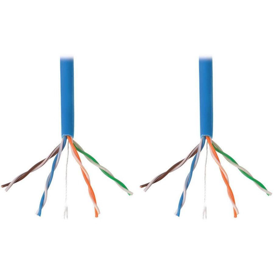 Tripp Lite N022-01K-Bl Cat5E 350 Mhz Solid Core (Utp) Pvc Bulk Ethernet Cable - Blue, 1000 Ft. (304.8 M), Taa