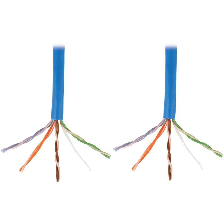 Tripp Lite N024-01K-Bl Cat5E 350 Mhz Solid Core Plenum-Rated (Utp) Pvc Bulk Ethernet Cable - Blue, 1000 Ft. (304.8 M)