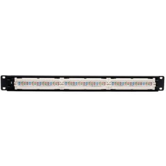 Tripp Lite N052-024 24-Port 1U Rack-Mount Cat5E 110 Patch Panel, 568B, Rj45 Ethernet, Taa