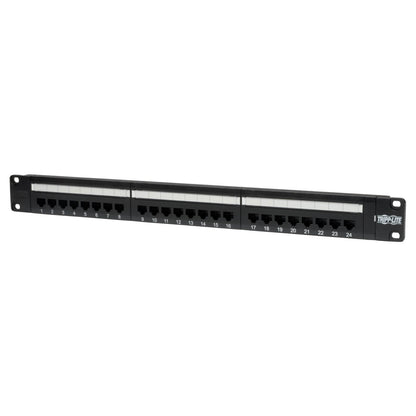 Tripp Lite N052-024 24-Port 1U Rack-Mount Cat5E 110 Patch Panel, 568B, Rj45 Ethernet, Taa