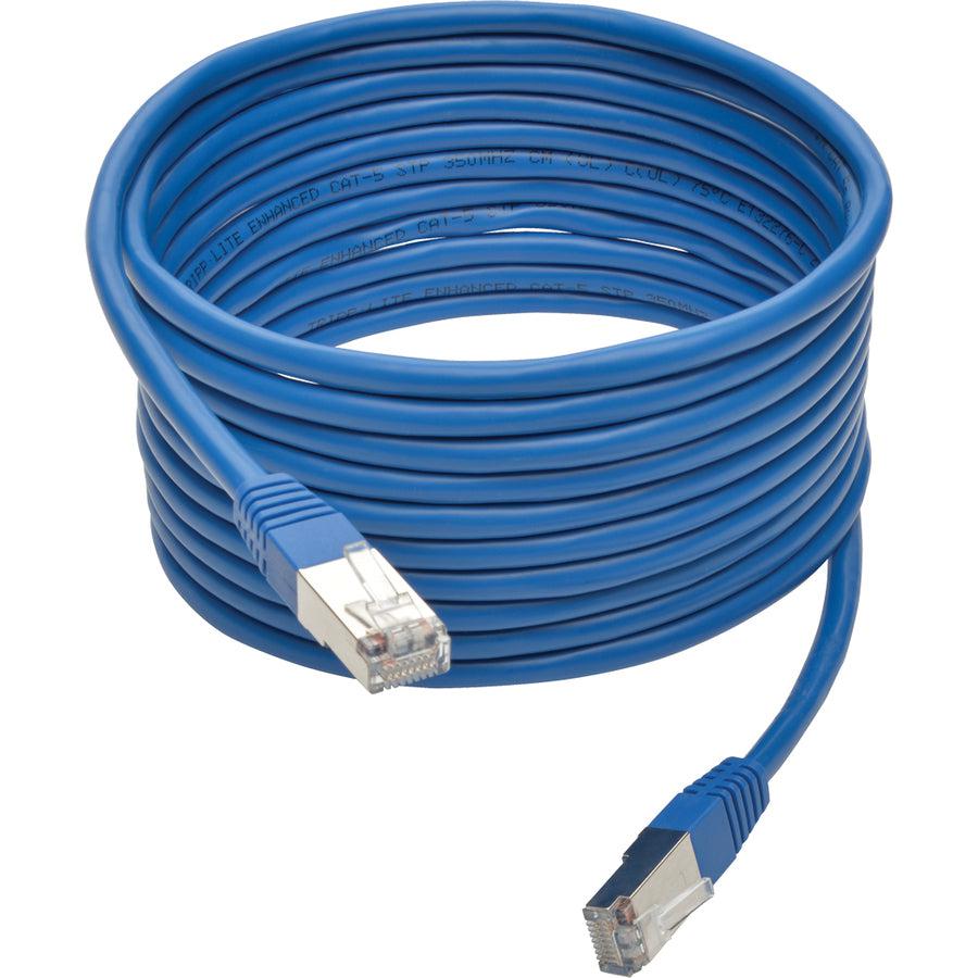 Tripp Lite N105-015-Bl Cat5E 350 Mhz Molded Shielded (Stp) Ethernet Cable (Rj45 M/M), Blue, 15 Ft. (4.57 M)