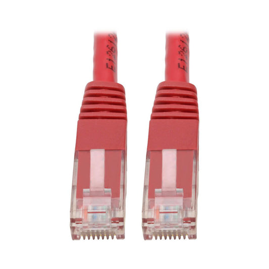 Tripp Lite N200-002-Rd Cat6 Gigabit Molded (Utp) Ethernet Cable (Rj45 M/M), Red, 2 Ft. (0.61 M)