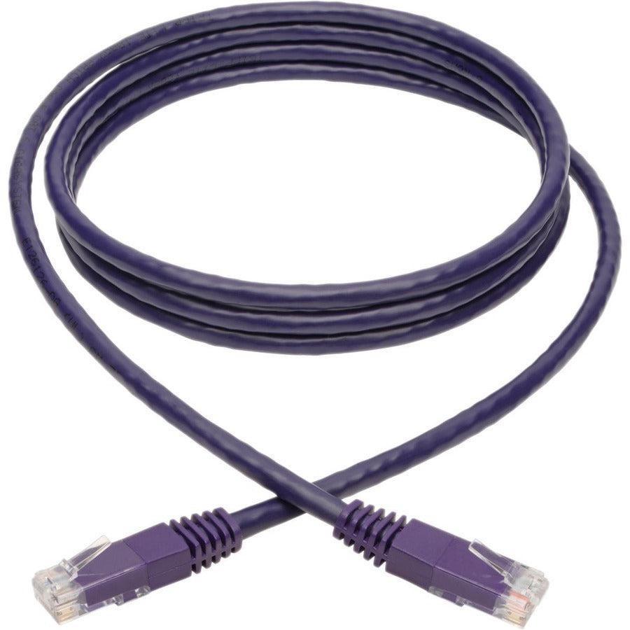 Tripp Lite N200-006-Pu Cat6 Gigabit Molded (Utp) Ethernet Cable (Rj45 M/M), Purple, 6 Ft. (1.83 M)