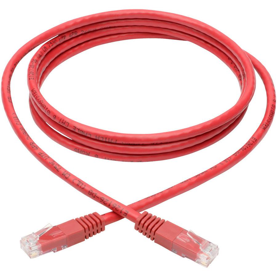 Tripp Lite N200-006-Rd Cat6 Gigabit Molded (Utp) Ethernet Cable (Rj45 M/M), Red, 6 Ft. (1.83 M)