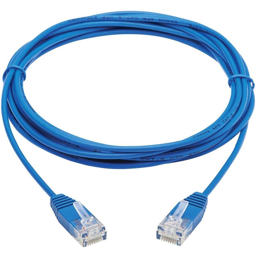 Tripp Lite N200-Ur10-Bl Cat6 Gigabit Molded Ultra-Slim Utp Ethernet Cable (Rj45 M/M), Blue, 10 Ft. (3.05 M)