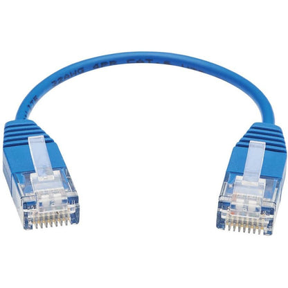 Tripp Lite N200-Ur6N-Bl Cat6 Gigabit Molded Ultra-Slim Utp Ethernet Cable (Rj45 M/M), Blue, 6-In. (15.24 Cm)