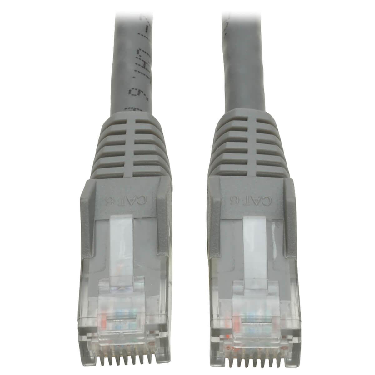 Tripp Lite N201-001-Gy Cat6 Gigabit Snagless Molded (Utp) Ethernet Cable (Rj45 M/M), Gray, 1 Ft. (0.31 M)