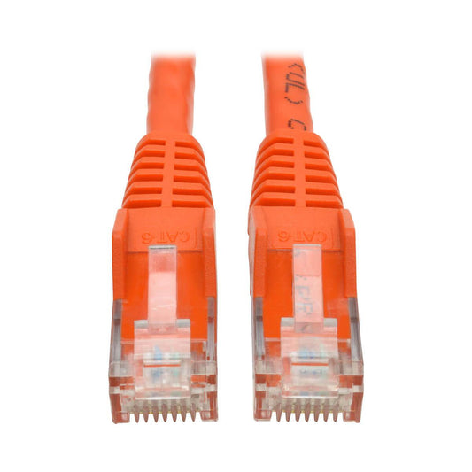 Tripp Lite N201-001-Or Cat6 Gigabit Snagless Molded (Utp) Ethernet Cable (Rj45 M/M), Orange, 1 Ft. (0.31 M)