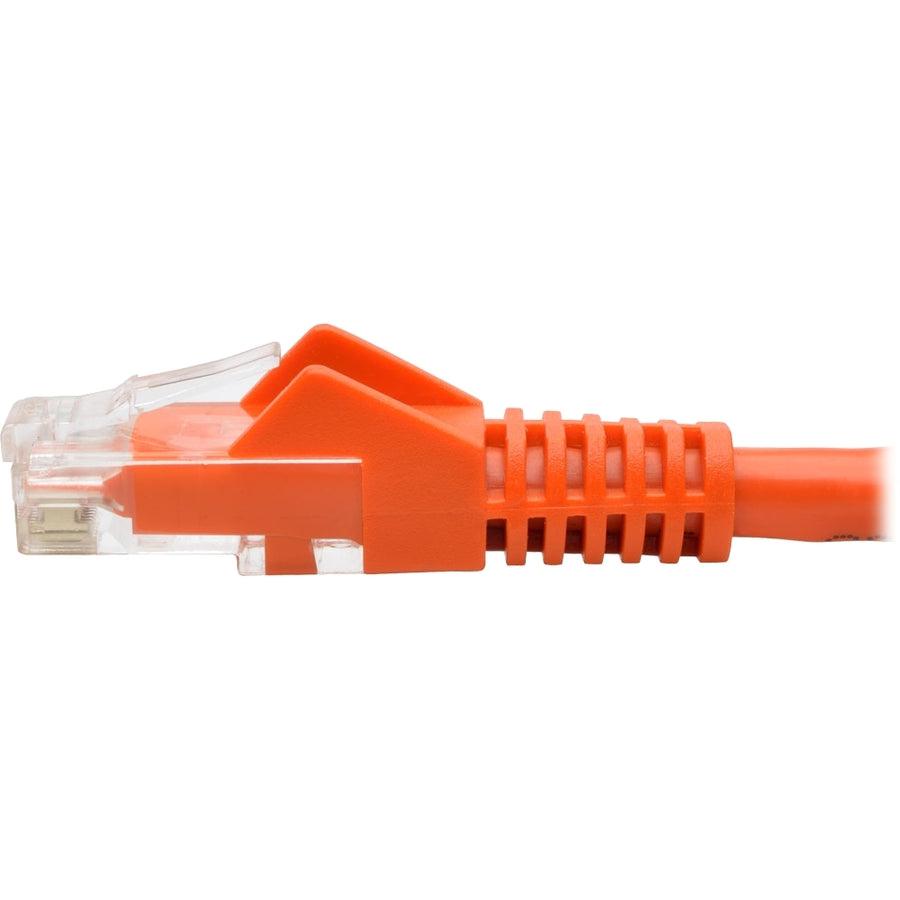 Tripp Lite N201-001-Or Cat6 Gigabit Snagless Molded (Utp) Ethernet Cable (Rj45 M/M), Orange, 1 Ft. (0.31 M)