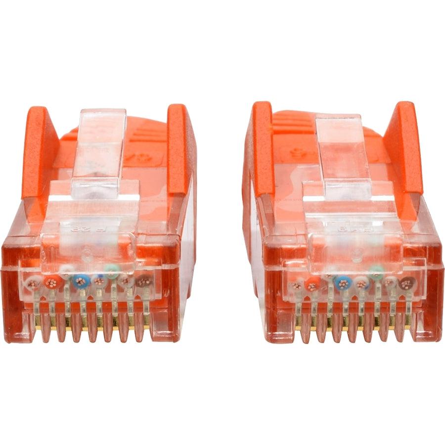 Tripp Lite N201-001-Or Cat6 Gigabit Snagless Molded (Utp) Ethernet Cable (Rj45 M/M), Orange, 1 Ft. (0.31 M)