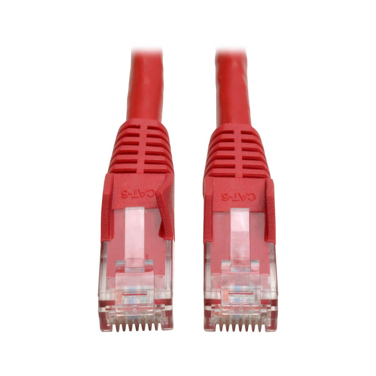 Tripp Lite N201-001-Rd Cat6 Gigabit Snagless Molded (Utp) Ethernet Cable (Rj45 M/M), Red, 1 Ft. (0.31 M)