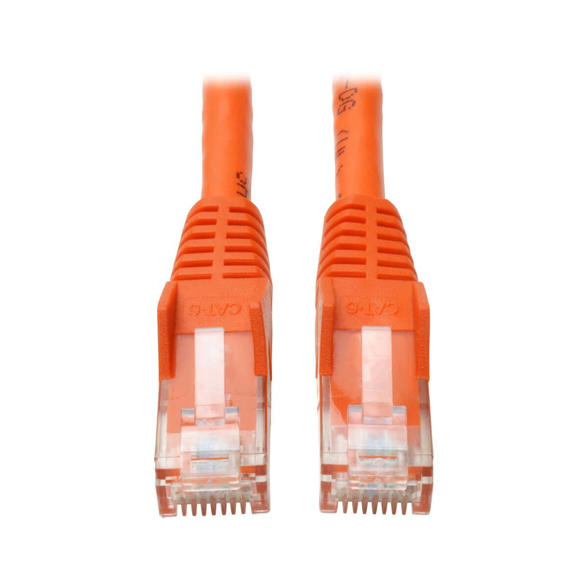 Tripp Lite N201-003-Or Cat6 Gigabit Snagless Molded (Utp) Ethernet Cable (Rj45 M/M), Orange, 3 Ft. (0.91 M)