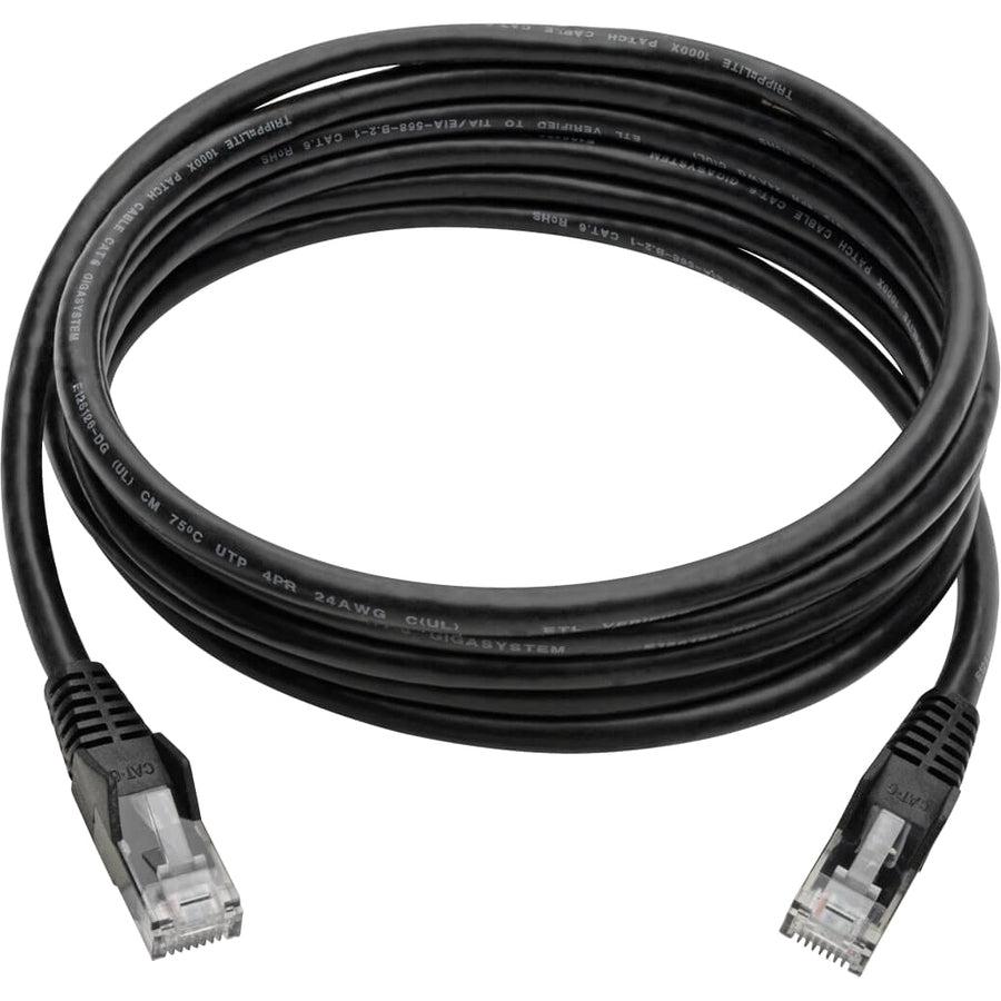 Tripp Lite N201-008-Bk Cat6 Gigabit Snagless Molded (Utp) Ethernet Cable (Rj45 M/M), Black, 8 Ft. (2.43 M)