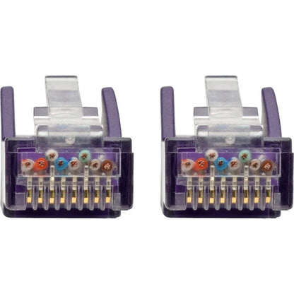 Tripp Lite N201-015-Pu Cat6 Gigabit Snagless Molded (Utp) Ethernet Cable (Rj45 M/M), Purple, 15 Ft. (4.57 M)