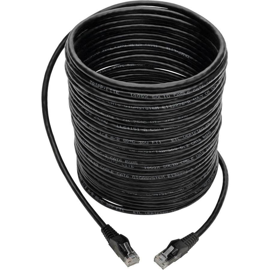 Tripp Lite N201-035-Bk Cat6 Gigabit Snagless Molded (Utp) Ethernet Cable (Rj45 M/M), Black, 35 Ft. (10.67 M)