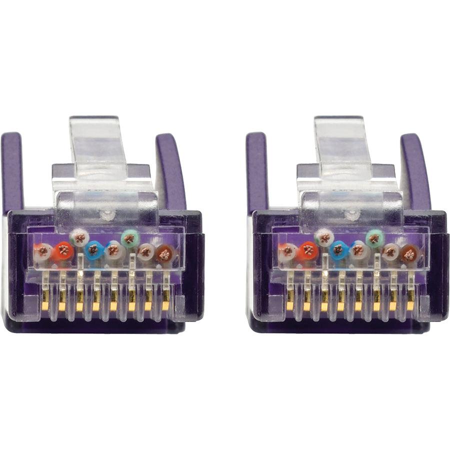 Tripp Lite N201-050-Pu Cat6 Gigabit Snagless Molded (Utp) Ethernet Cable (Rj45 M/M), Purple, 50 Ft. (15.24 M)