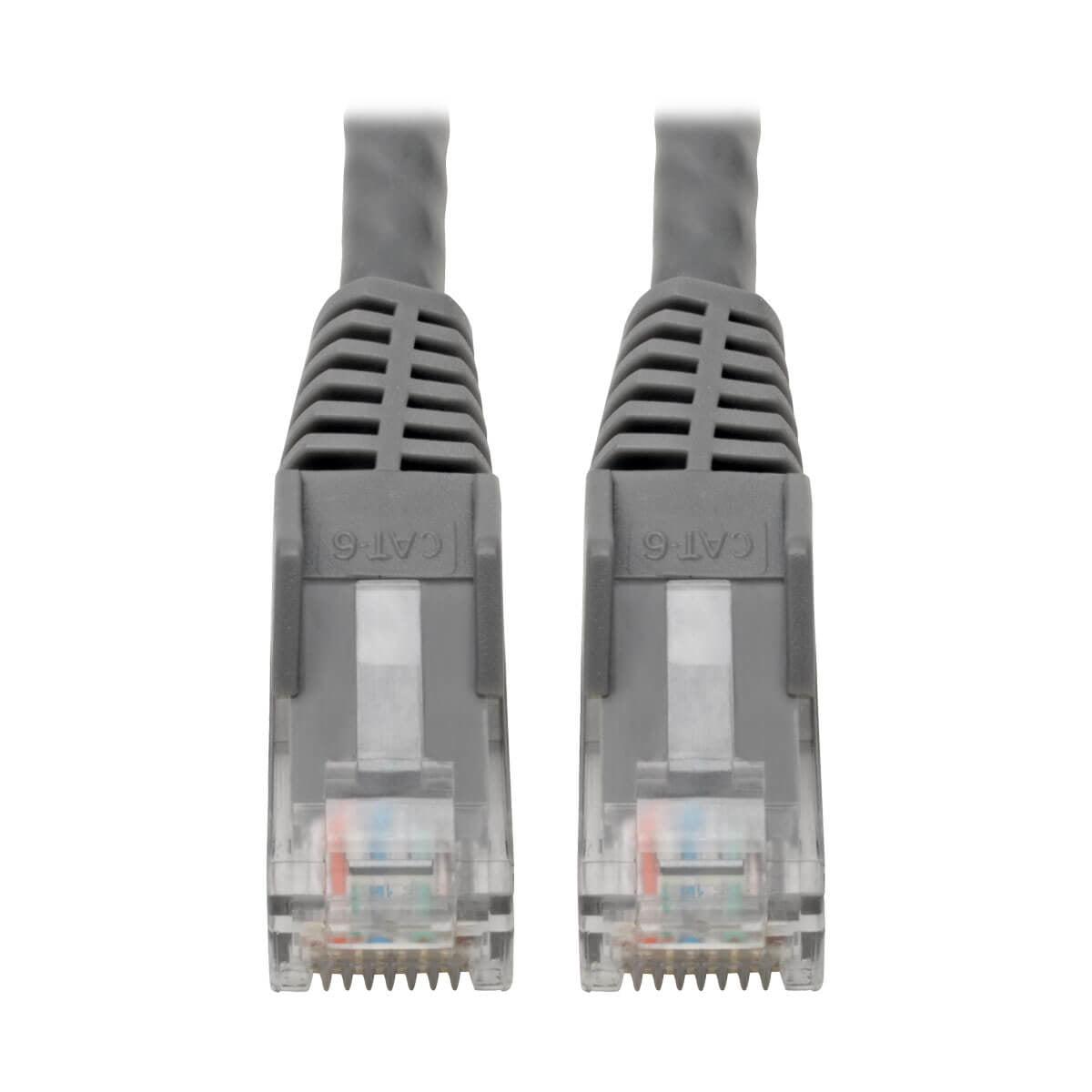 Tripp Lite N201-06N-Gy Cat6 Gigabit Snagless Molded (Utp) Ethernet Cable (Rj45 M/M), Gray, 6-In. (15.24 Cm)