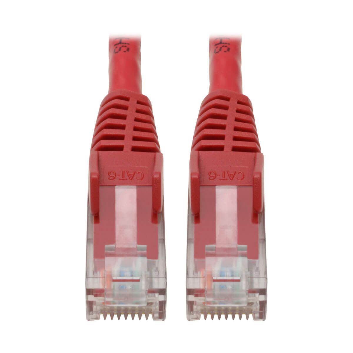 Tripp Lite N201-06N-Rd Cat6 Gigabit Snagless Molded (Utp) Ethernet Cable (Rj45 M/M), Red, 6-In. (15.24 Cm)