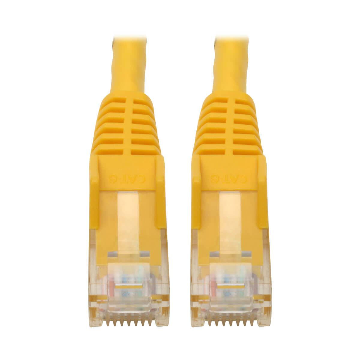 Tripp Lite N201-06N-Yw Cat6 Gigabit Snagless Molded (Utp) Ethernet Cable (Rj45 M/M), Yellow, 6-In. (15.24 Cm)