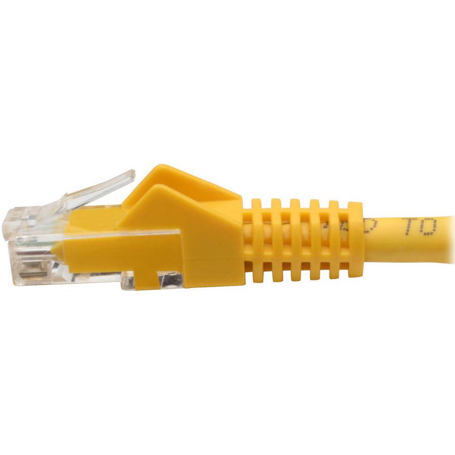 Tripp Lite N201-06N-Yw Cat6 Gigabit Snagless Molded (Utp) Ethernet Cable (Rj45 M/M), Yellow, 6-In. (15.24 Cm)