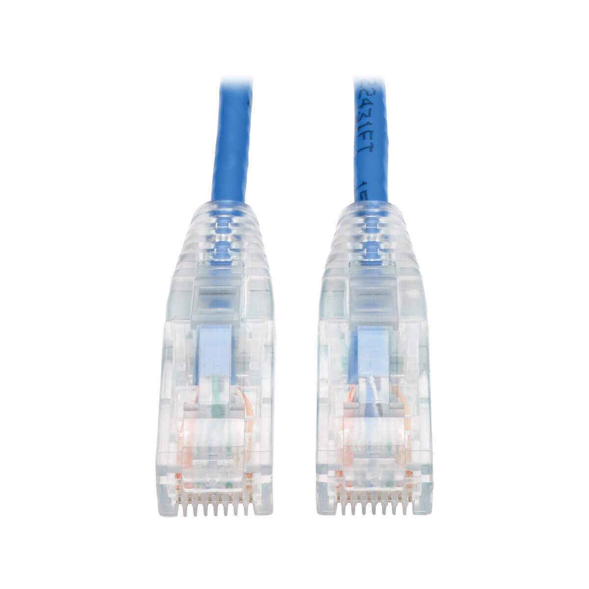 Tripp Lite N201-S01-Bl Cat6 Gigabit Snagless Slim Utp Ethernet Cable (Rj45 M/M), Blue, 1 Ft. (0.31 M)