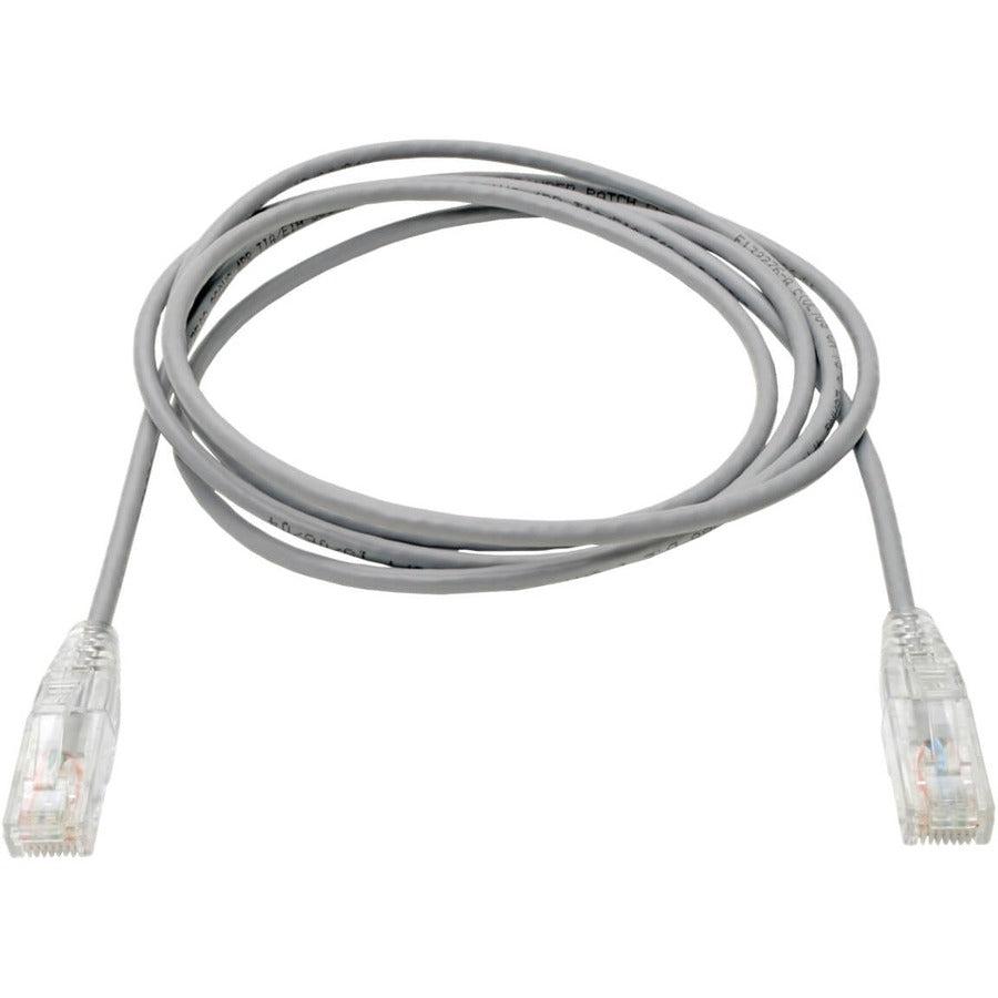 Tripp Lite N201-S05-Gy Cat6 Gigabit Snagless Slim Utp Ethernet Cable (Rj45 M/M), Gray, 5 Ft. (1.52 M)